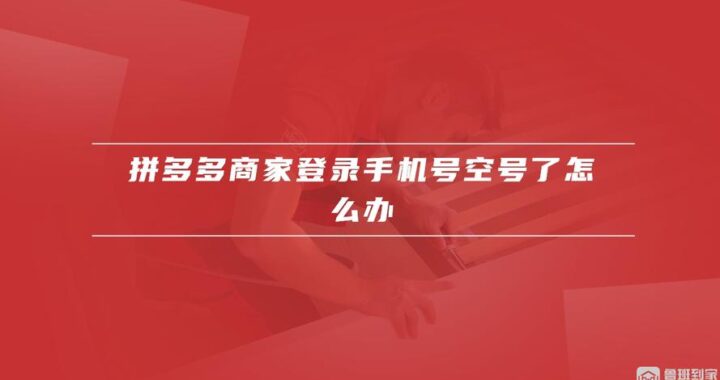 拼多多商家版如何正确登入？详细步骤解析