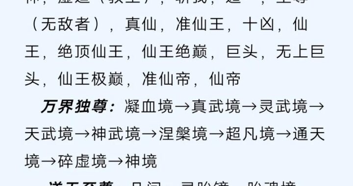 剑来境界划分是什么？详细解析与修炼指南