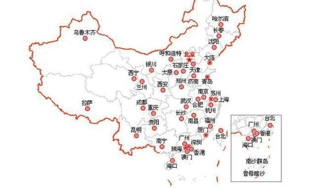 中国省会地图：如何快速找到并了解各省会城市位置？