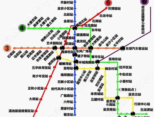 昆明地铁线路图：如何查看并理解昆明地铁网络？