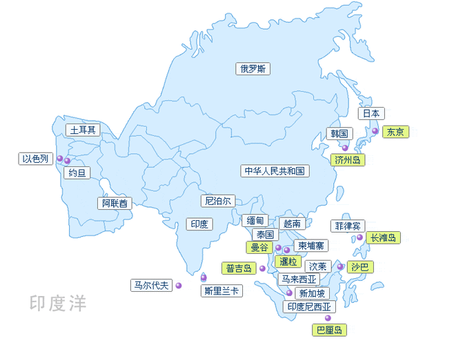 亚洲有多少个国家